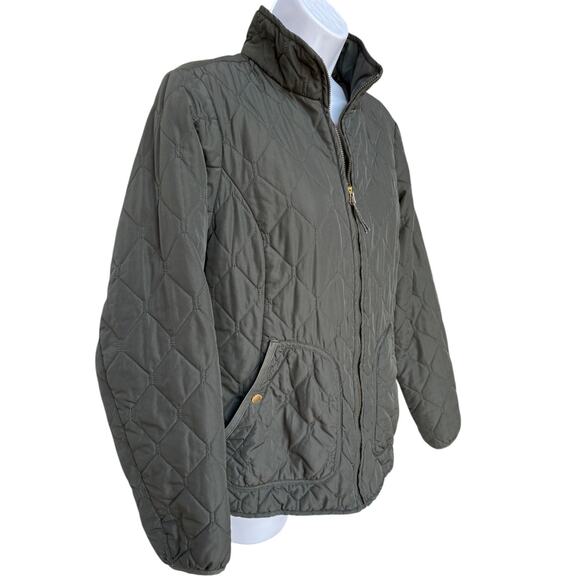 Eddie Bauer Lightweight Olive Green Quilted Jacket size S - Picture 5 of 11